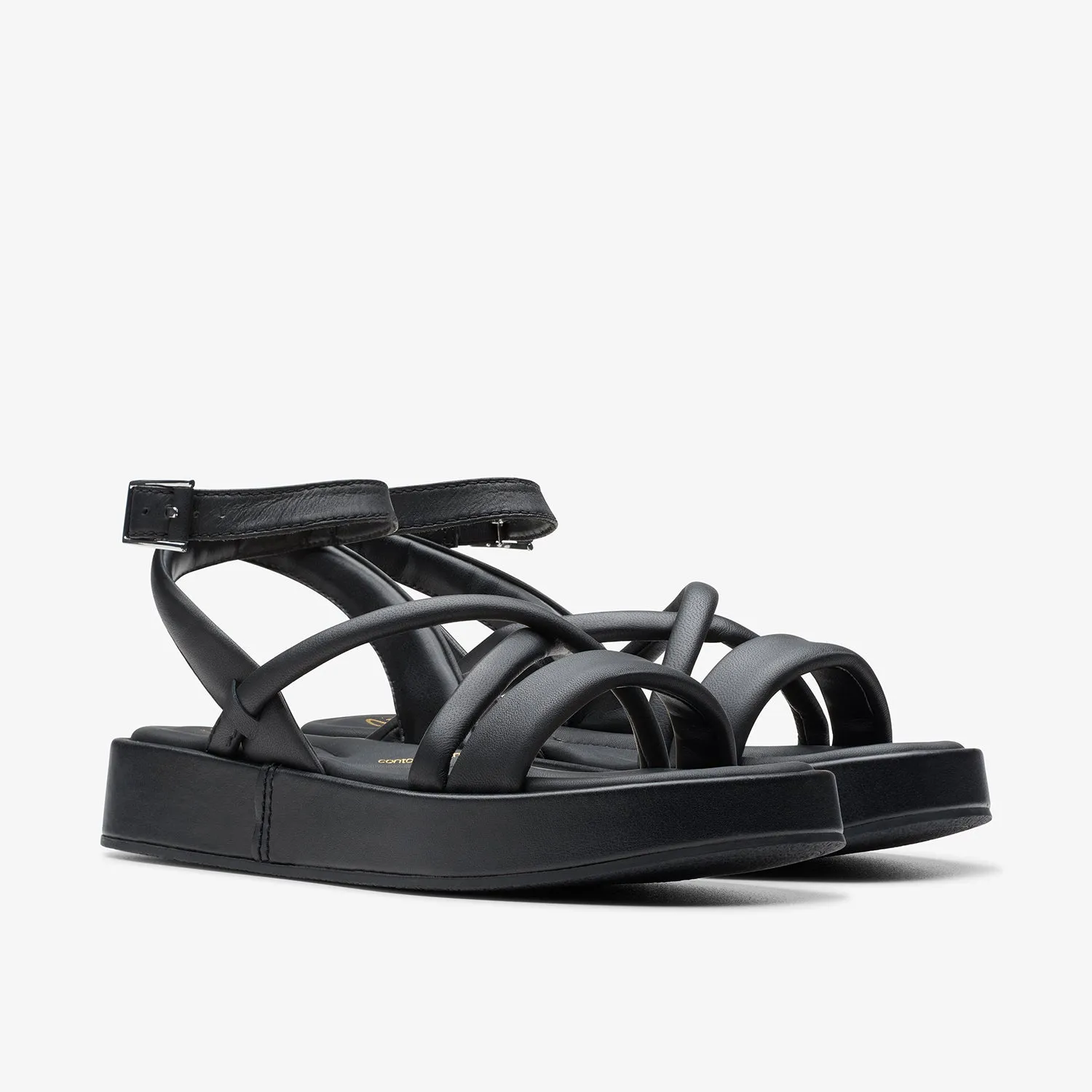 Womens - Alda Cross Black Leather