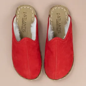 Women's Red Barefoot Shearlings