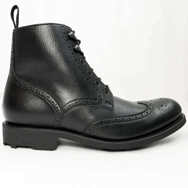 WVS BLACK Collection Brogue Boots - Size 43